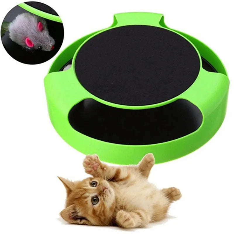 Interactive Cat Toy With Mouse - Toy With Movable Mouse For Cats