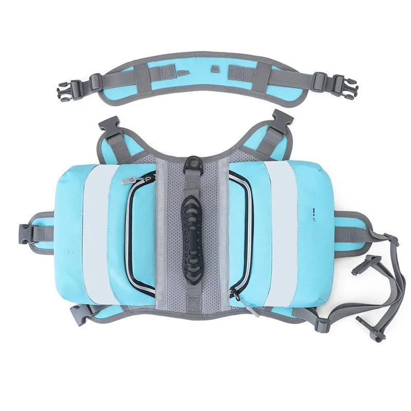 Dog Life Jacket With Reflective Stripes - Waterproof Safety Vest For Dogs