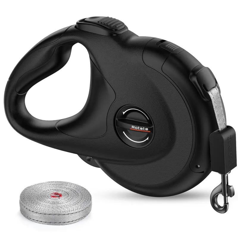 Automatic Dog Leash Retriever With Rotation Mechanism - 5m Flexi Leash For Dogs