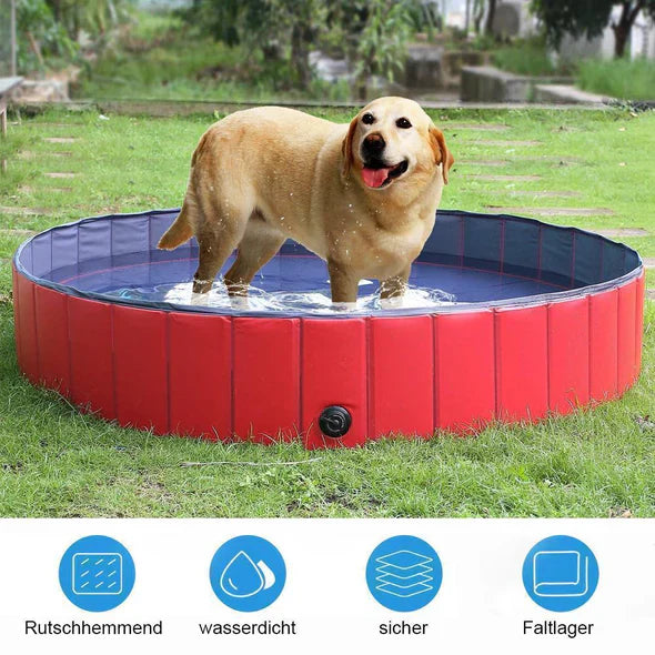 Folding Dog Pool For Garden And Outdoor Use