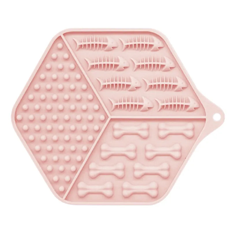 Silicone Feeding Mat For Dogs And Cats - Non-slip Lick Mat For Meals And Snacks