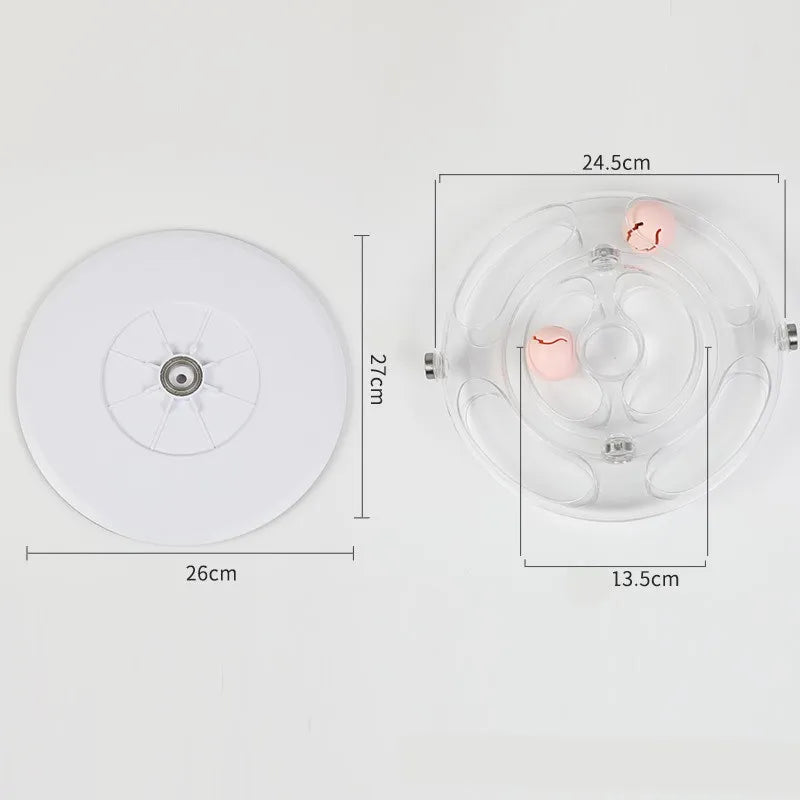 Interactive Cat Toy with Rotating Balls and 360 ° Movement