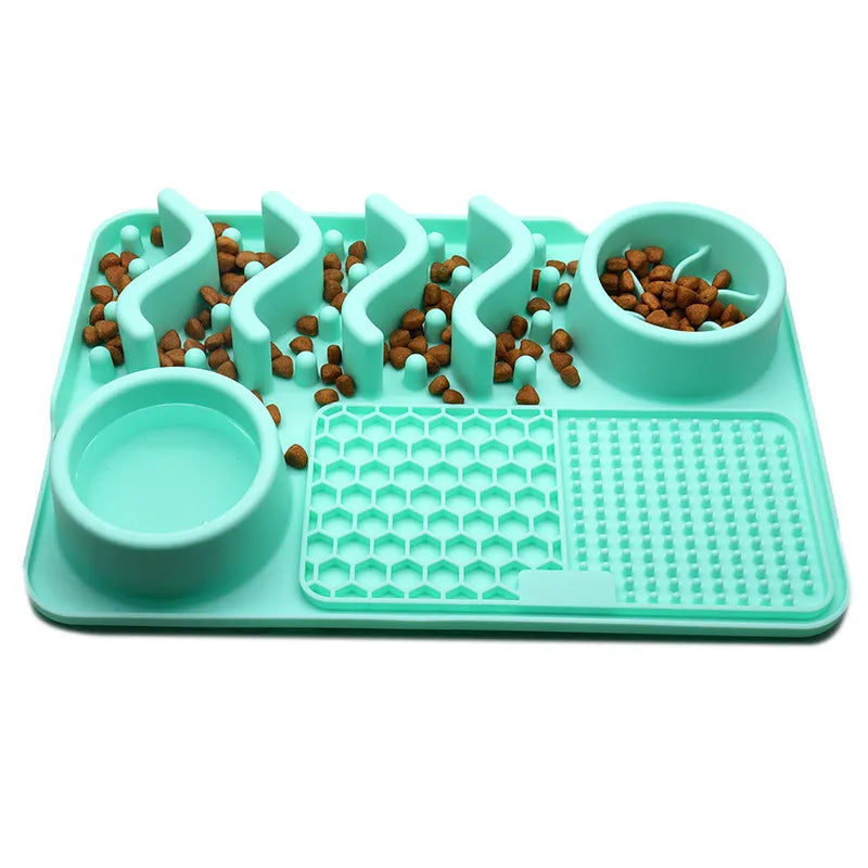 Interactive Lick Mat For Dogs And Cats - Anti-snare Bowl With Food Search Game