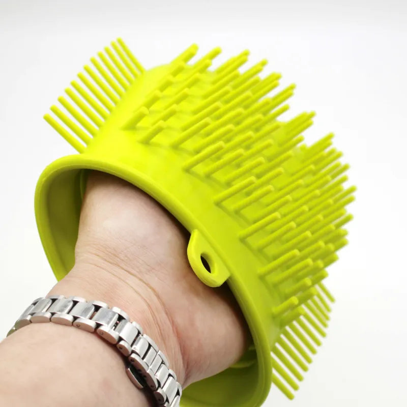 Silicone Dog Brush With Massage Function - Coat Care For Pets