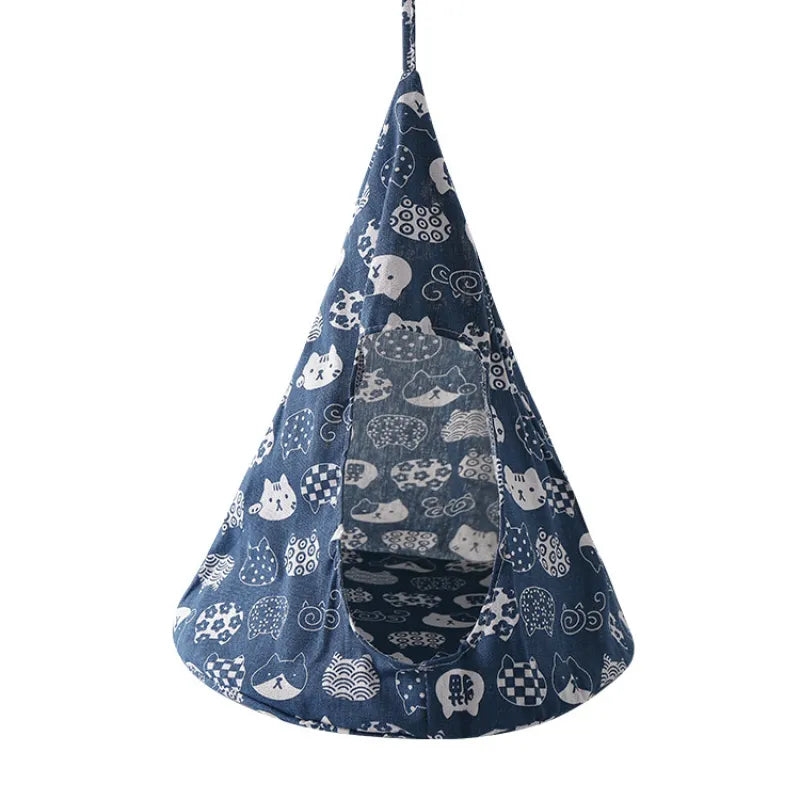 Cat Hammock In Tent Design - Comfortable Sleeping Cave For Cats
