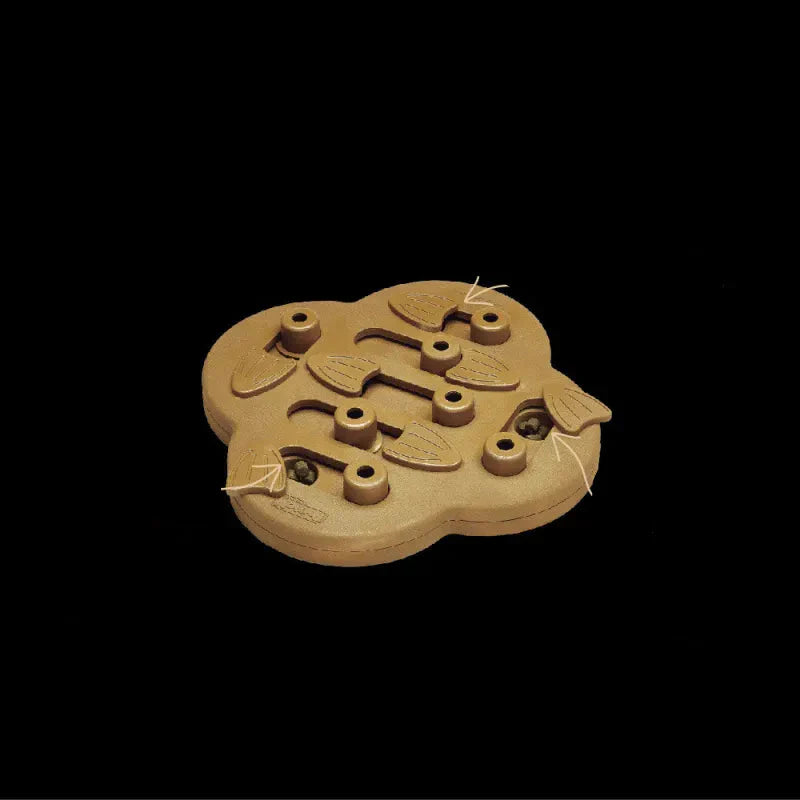 Interactive Dog Toy - Intelligence Game with Sliding Compartments for Treats & Mental Stimulation