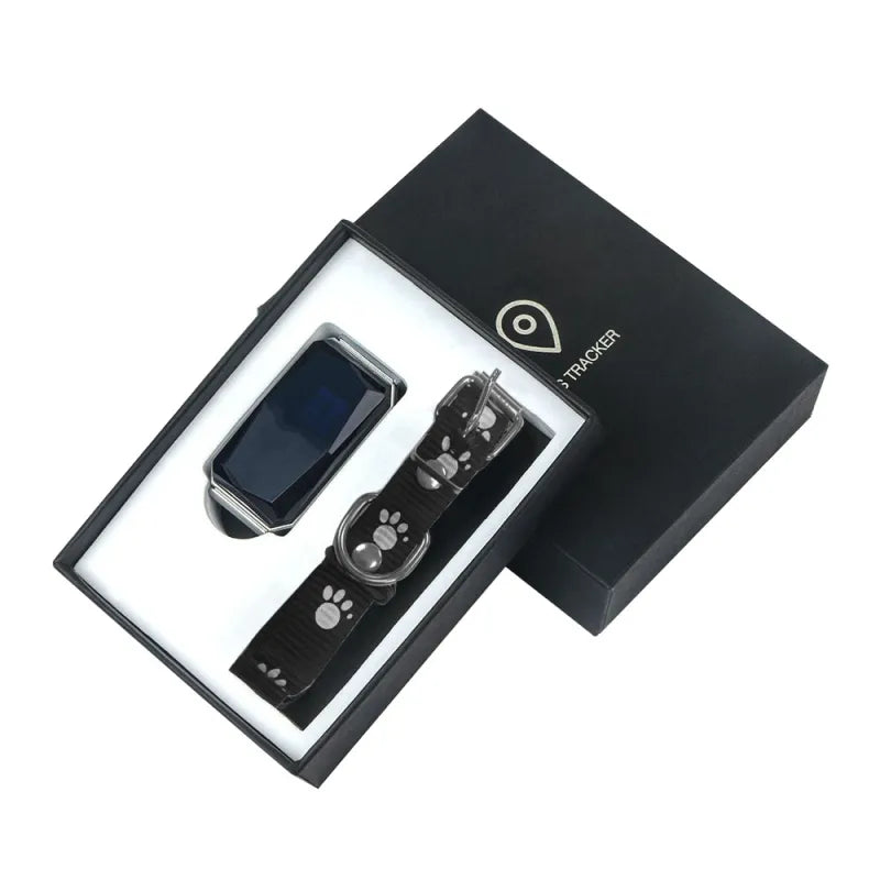 Gps Pet Tracker - Rechargeable Tracking Device For Dogs With Collar And Usb Cable