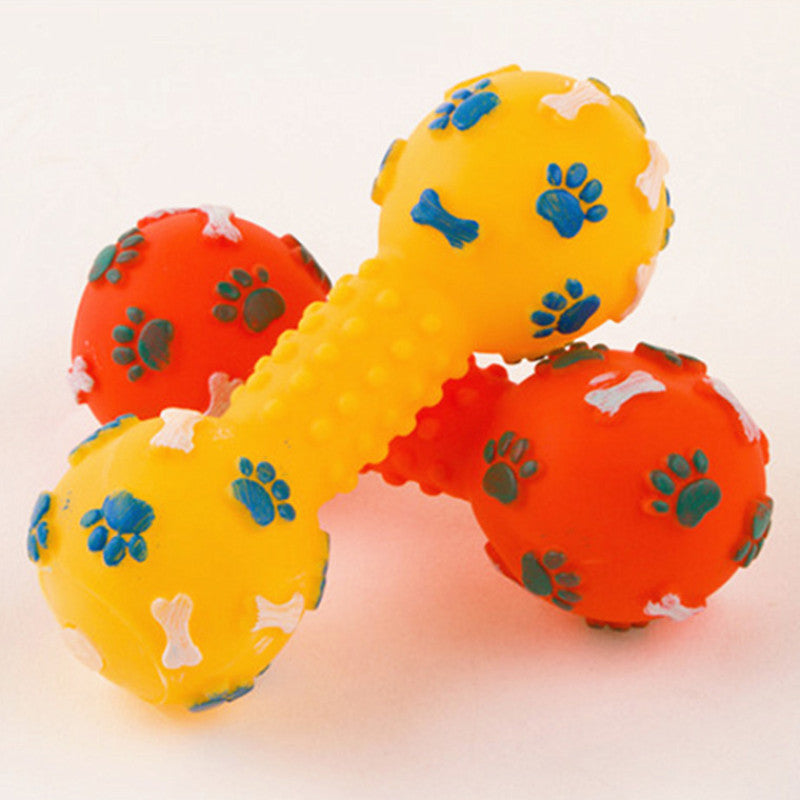 Dog Chew Toy - Colorful Chew Toys In The Shape Of Dumbbells
