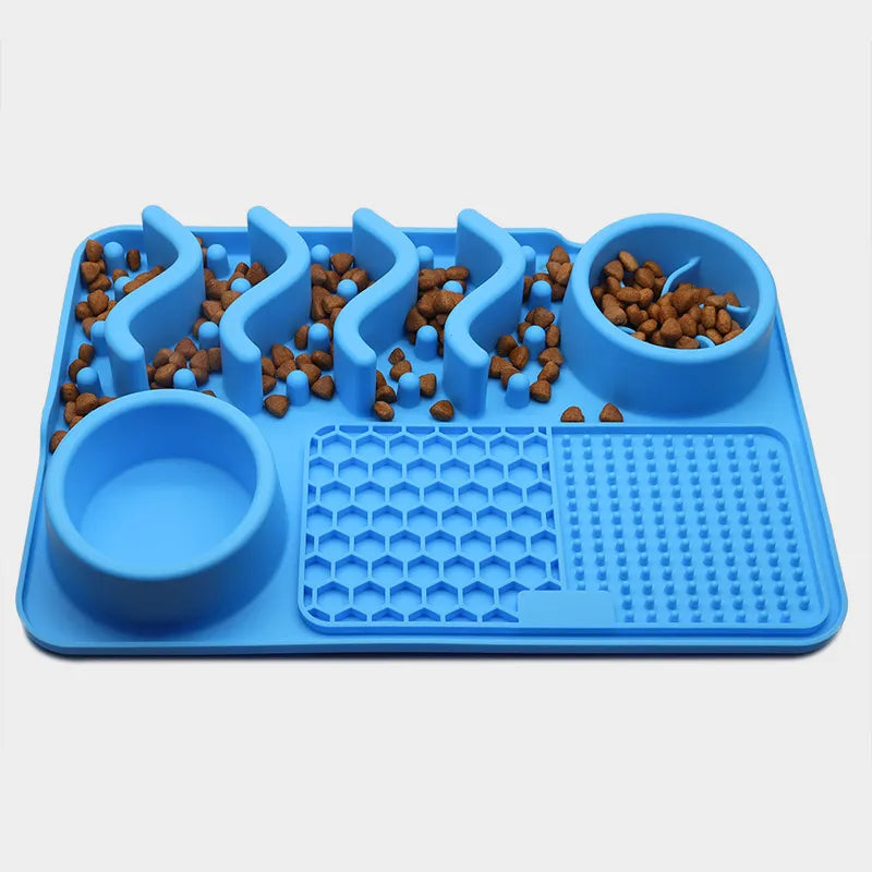 Interactive Lick Mat For Dogs And Cats - Anti-snare Bowl With Food Search Game