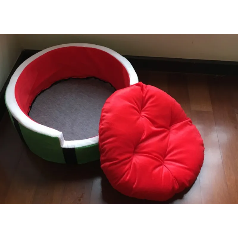 Dog Bed in Watermelon Design for Comfort and Relaxation
