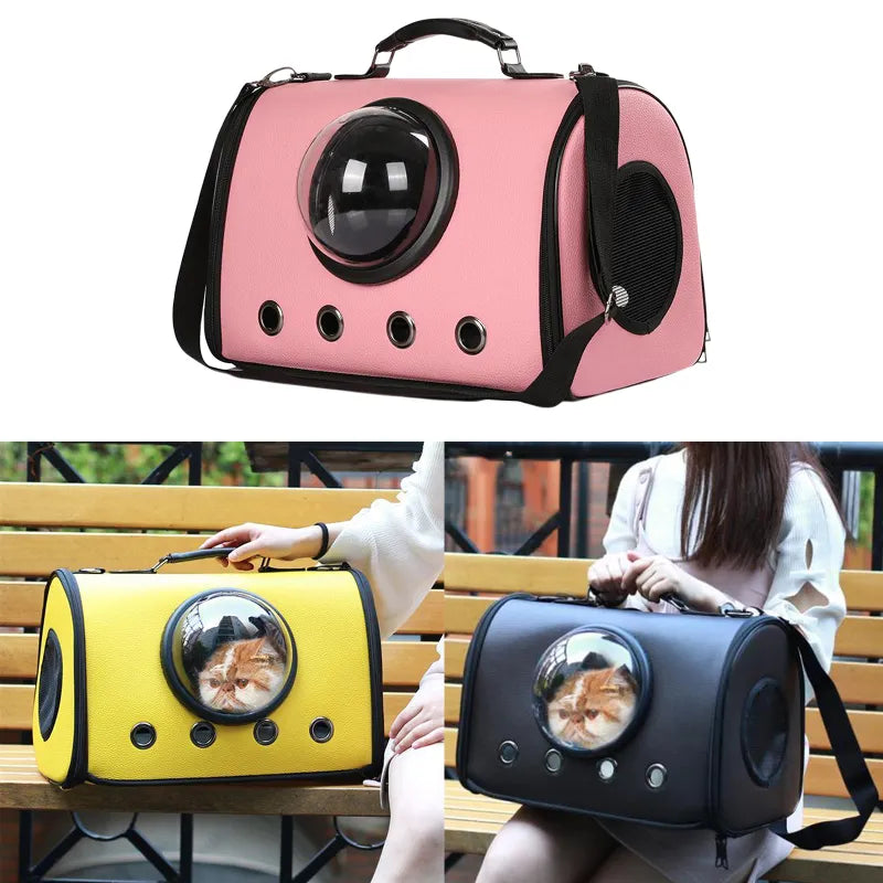 Carrying Bag For Cats And Small Dogs - With Viewing Window And Ventilation