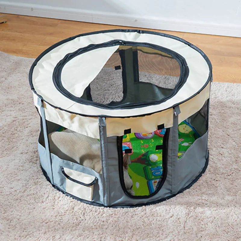 Foldable Dog Tent With Carrying Bag - Robust Pet Tent For Indoor And Outdoor Use