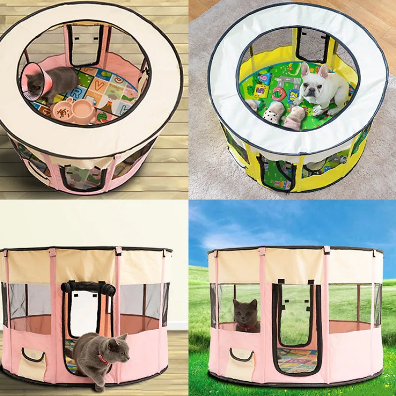 Foldable Dog Tent With Carrying Bag - Robust Pet Tent For Indoor And Outdoor Use
