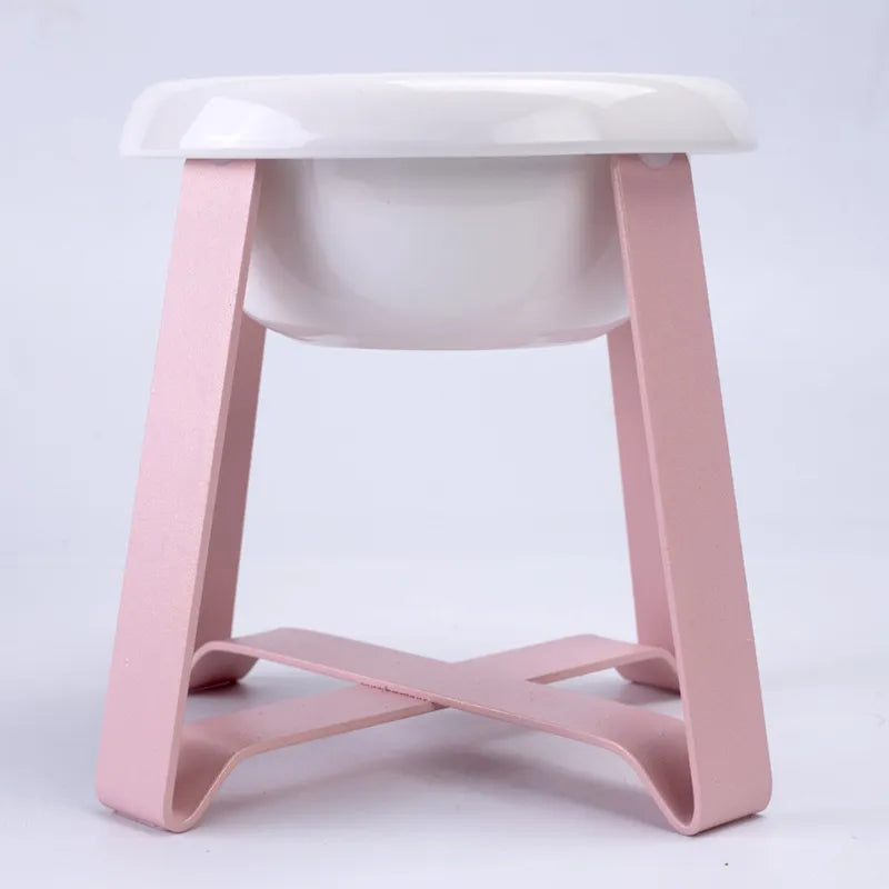 Dog Bowl With Raised Stand - Stylish Food Bowl With Metal Frame