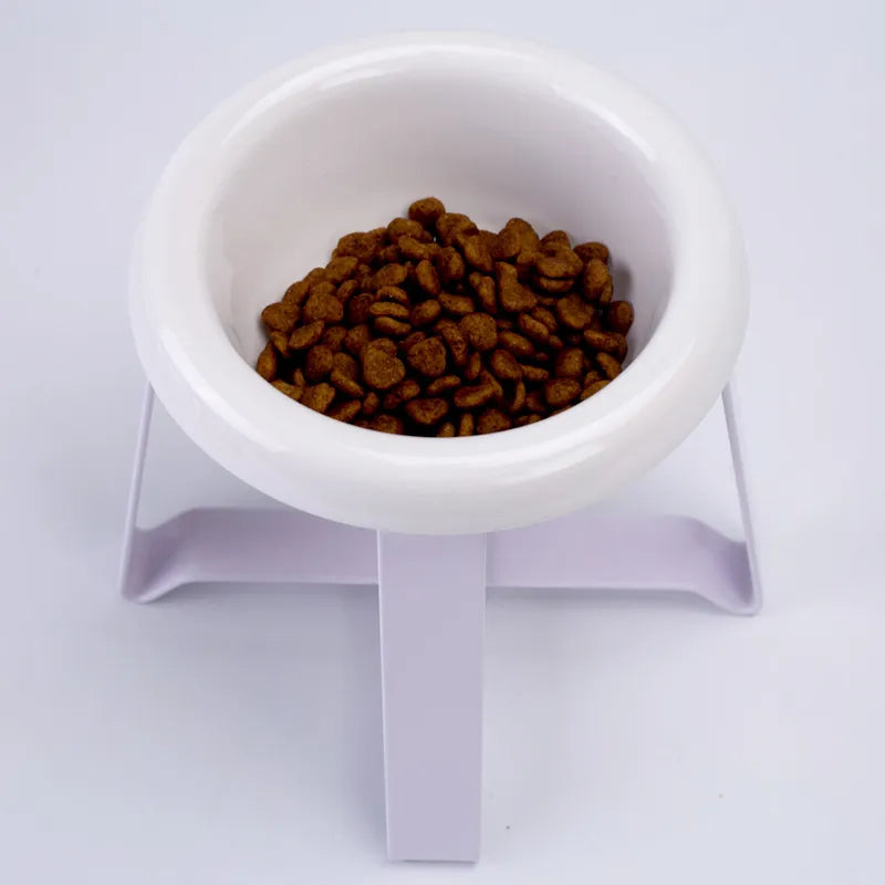 Dog Bowl With Raised Stand - Stylish Food Bowl With Metal Frame
