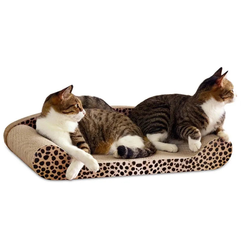 Cat Scratching Mat And Lying Surface In Leopard Design - Stable And Comfortable