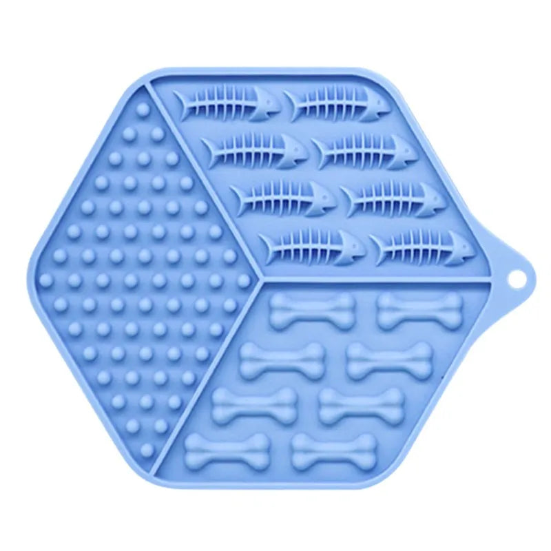 Silicone Feeding Mat For Dogs And Cats - Non-slip Lick Mat For Meals And Snacks