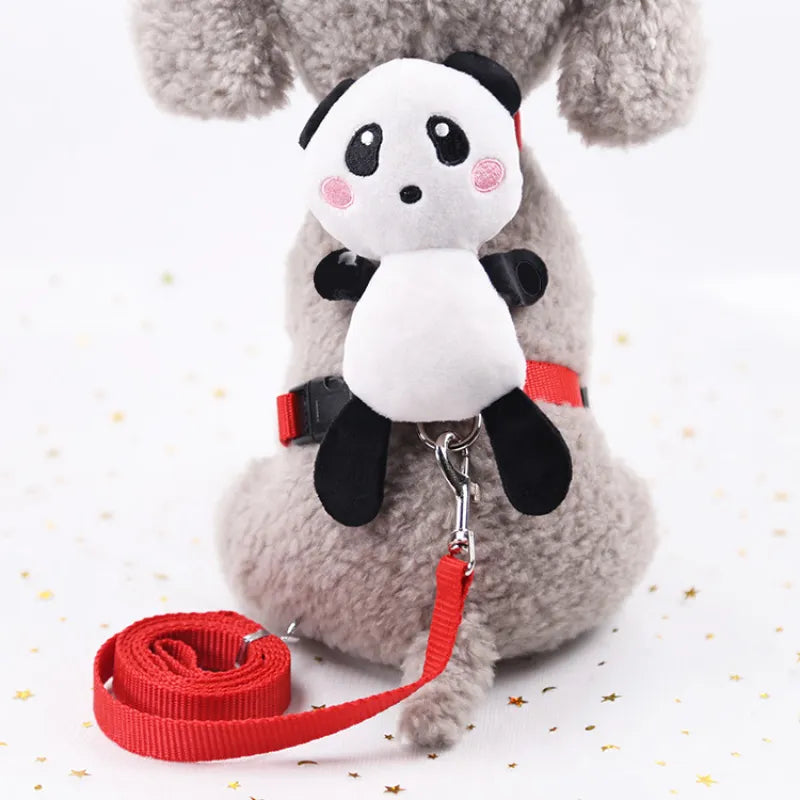 Cute Pet Harness With Angel Wings And Lead - Adjustable For Cats Small Dogs