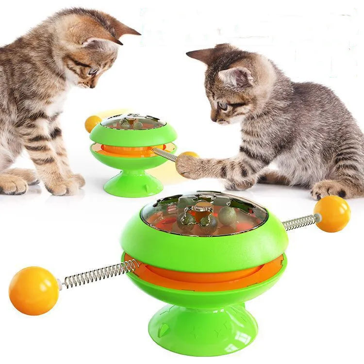 Interactive Cat Toy With Rotating Balls - Toys For Active Cats
