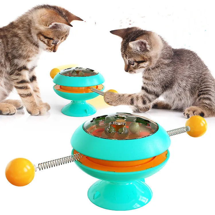 Interactive Cat Toy With Rotating Balls - Toys For Active Cats