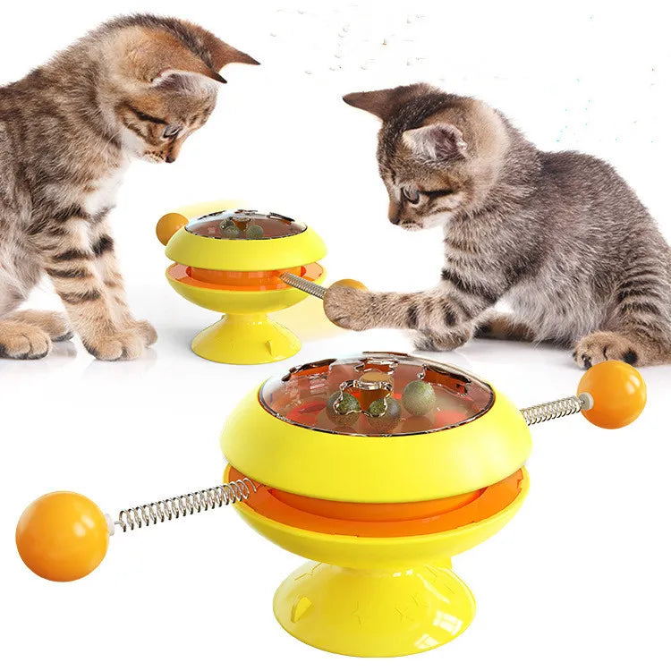 Interactive Cat Toy With Rotating Balls - Toys For Active Cats