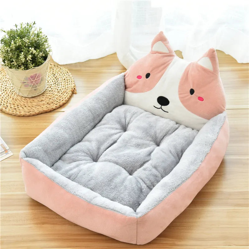 Cat Bed in Animal Head Design for Cosy Sleeping Areas