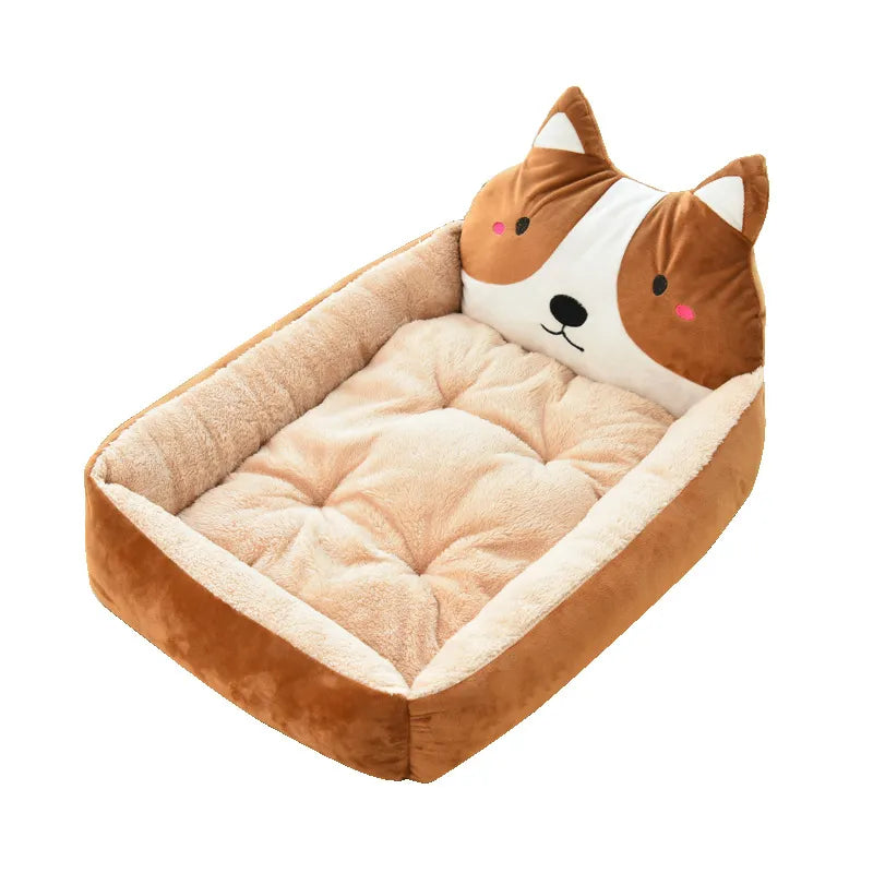 Cat Bed in Animal Head Design for Cosy Sleeping Areas