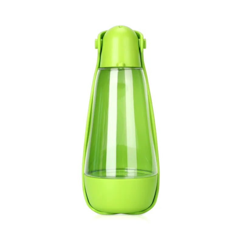 Drinking Bottle For Dogs - Water Bottle For On The Go With Food Bowl