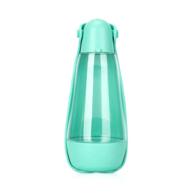 Drinking Bottle For Dogs - Water Bottle For On The Go With Food Bowl