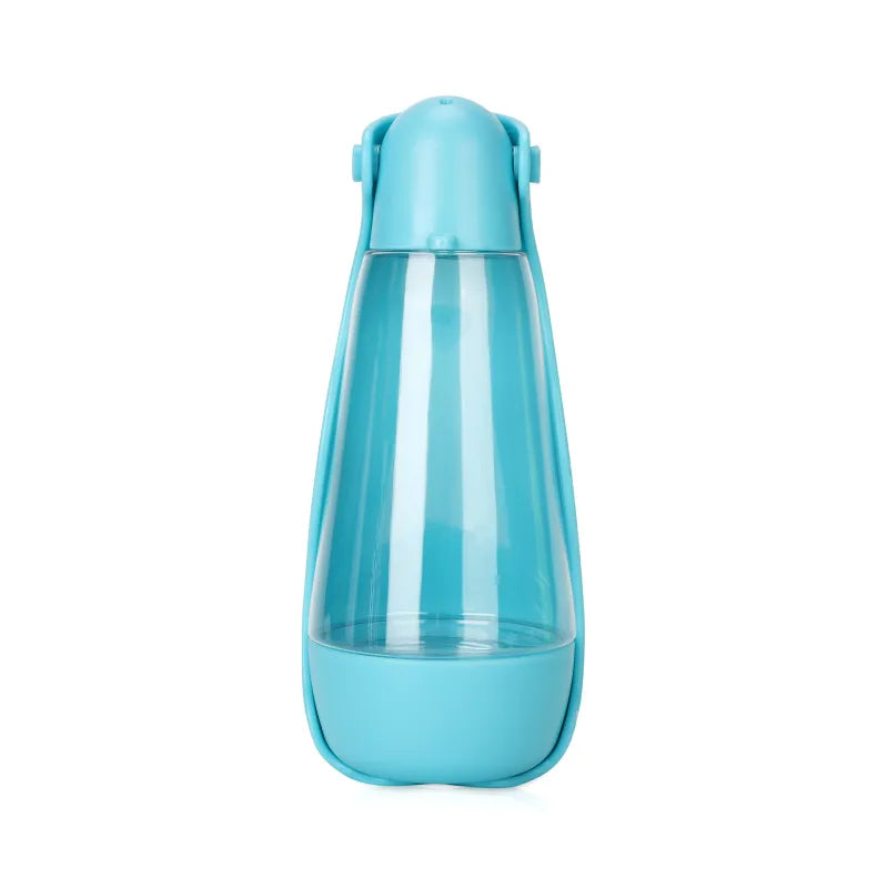 Drinking Bottle For Dogs - Water Bottle For On The Go With Food Bowl