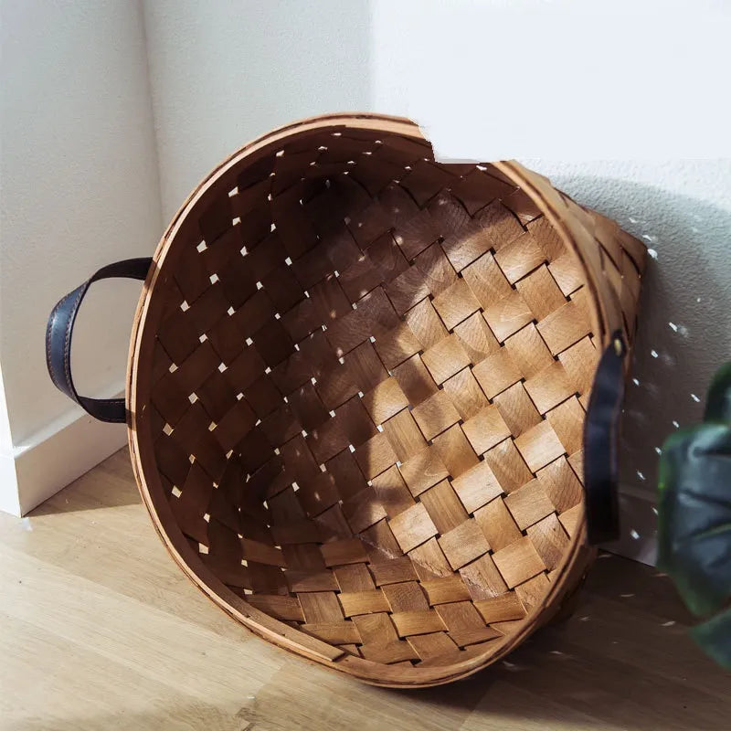 Tropical Floor Cushion with Monstera Pattern