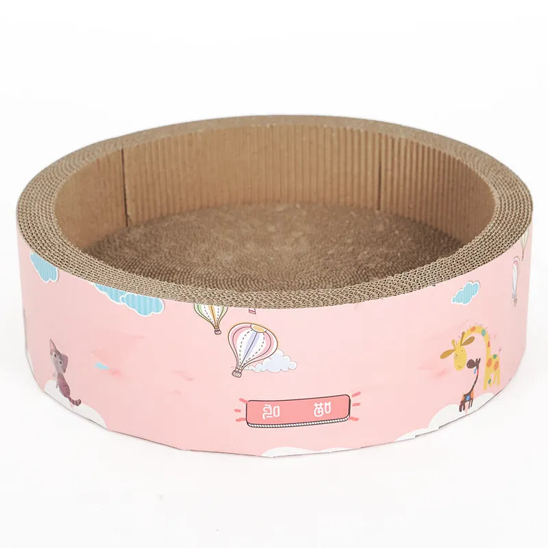 Cat Scratching Mat Round With Cute Design - Cat Scratching Board For More Scratching Fun And Relaxation
