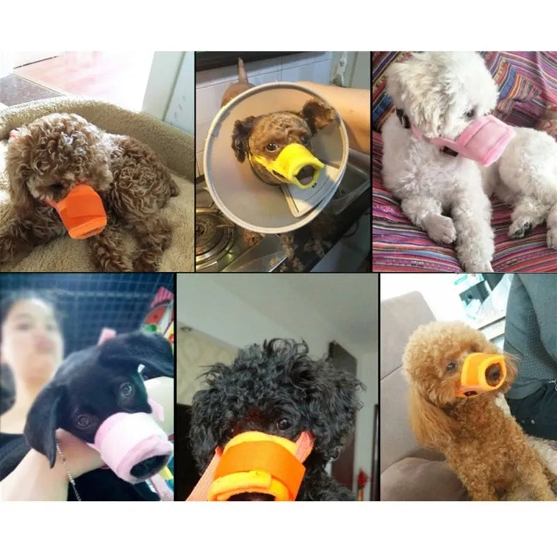 Dog Muzzle Made Of Mesh Fabric - Comfortable And Breathable For Dogs