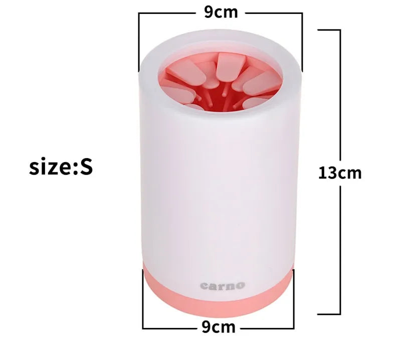 Paw Cleaner With Silicone Brushes For Dogs And Cats - Gentle Cleaning And Care