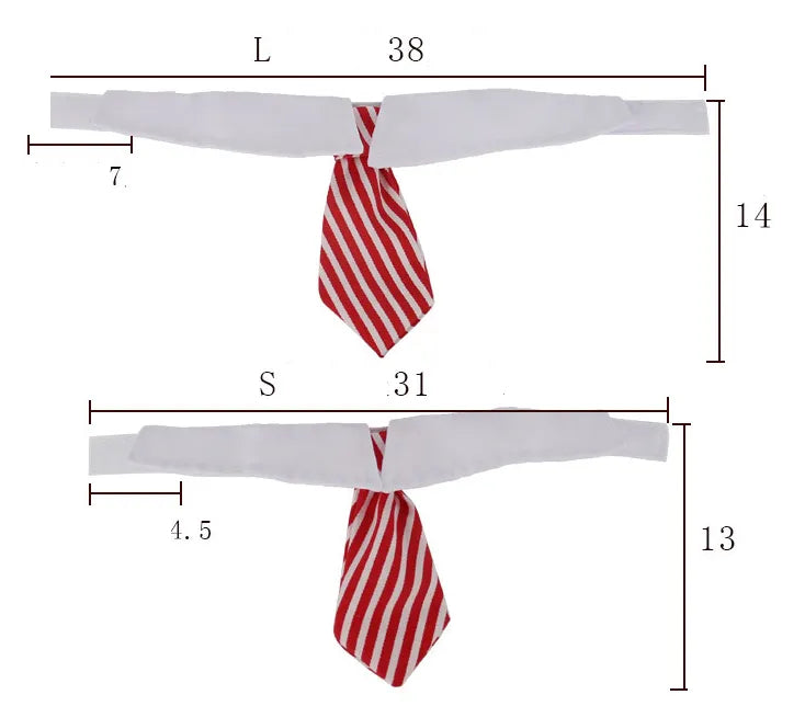 Elegant Pet Collar With Tie For Dogs And Cats