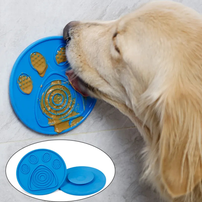 Silicone Treat Mat For Dogs - Non-Slip Wall Mat For The Dog Bath