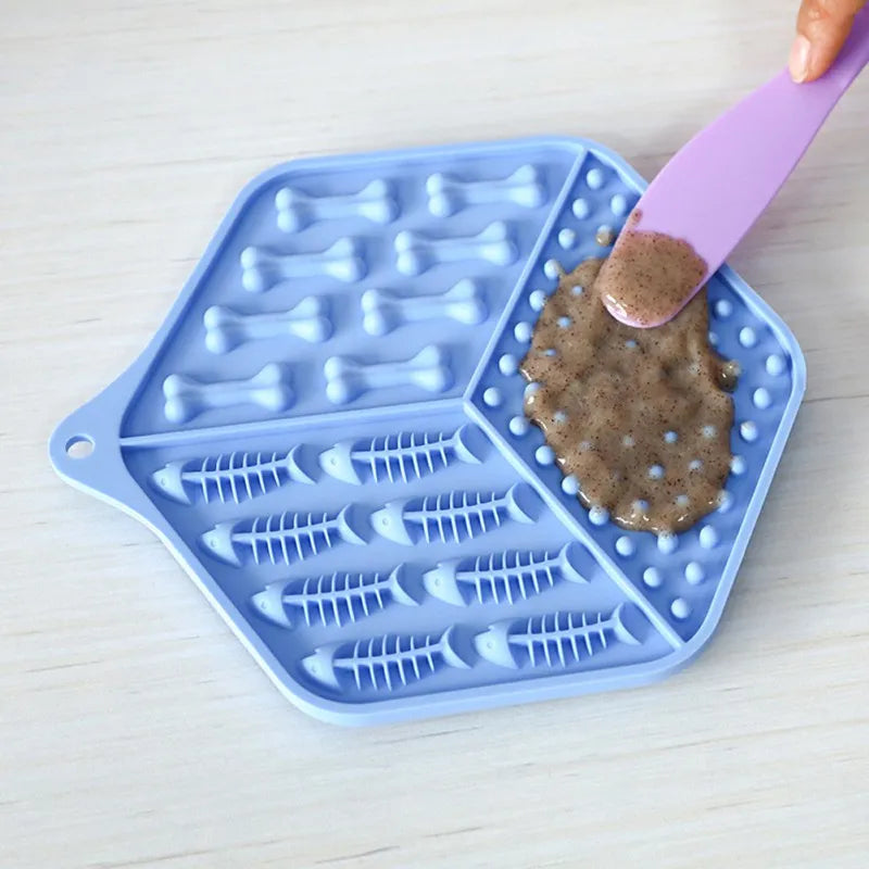 Silicone Feeding Mat For Dogs And Cats - Non-slip Lick Mat For Meals And Snacks