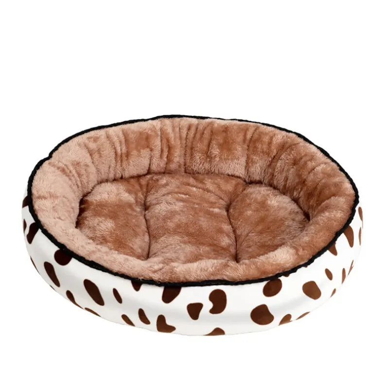 Cozy Pet Bed For Dogs And Cats - Soft Round Bed For Comfort And Relaxation