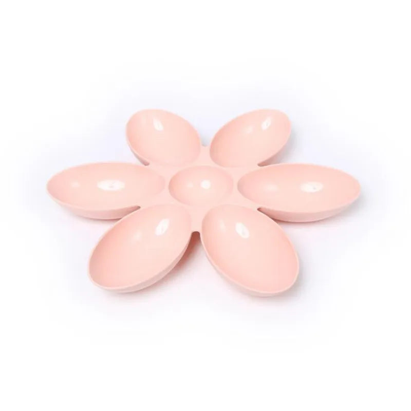 Flower-shaped Feeding Dish For Cats - 6 Bowls In Different Colors