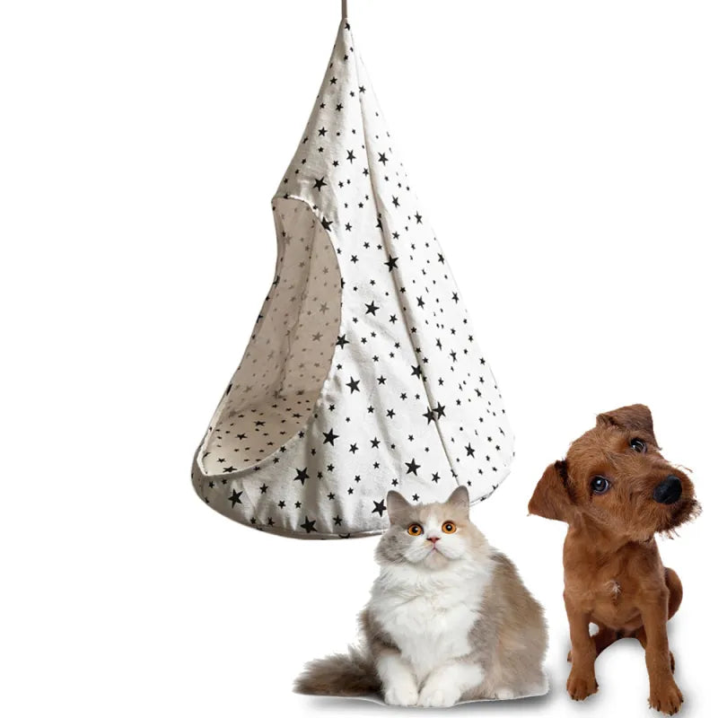 Cat Hammock In Tent Design - Comfortable Sleeping Cave For Cats