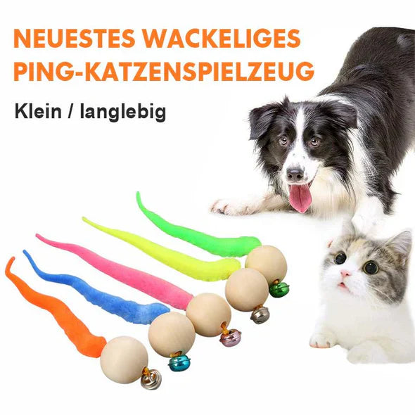 Interactive Cat Toy With Bell And Wagging Tail