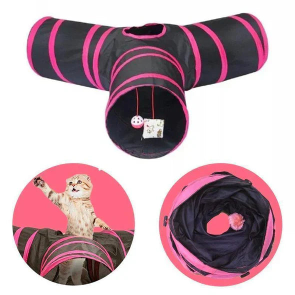 Bequee 3 - Way Foldable Pet Tunnel