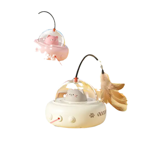 Cat UFO Laser Toy