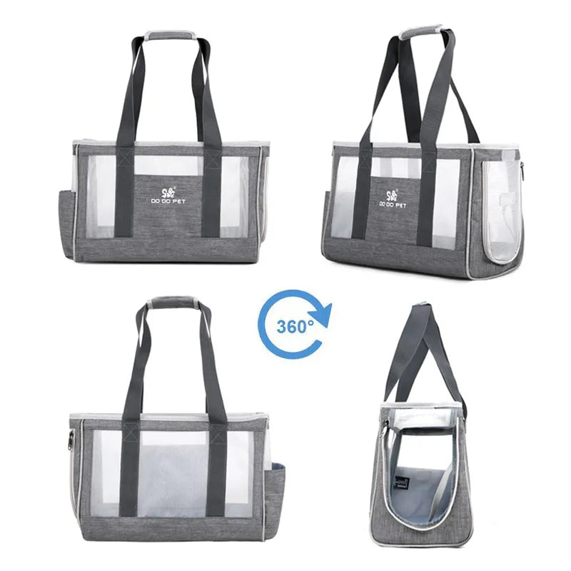 Transparent Pet Carrier Bag - Robust And Comfortable Carrier Bag For Cats And Small Dogs
