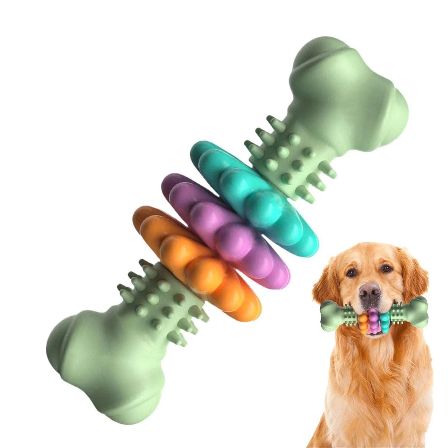 Dog Chew Toy With Teethers - Interactive Chew Toy For Dogs