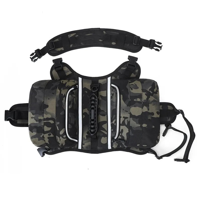 Dog Life Jacket With Reflective Stripes - Waterproof Safety Vest For Dogs