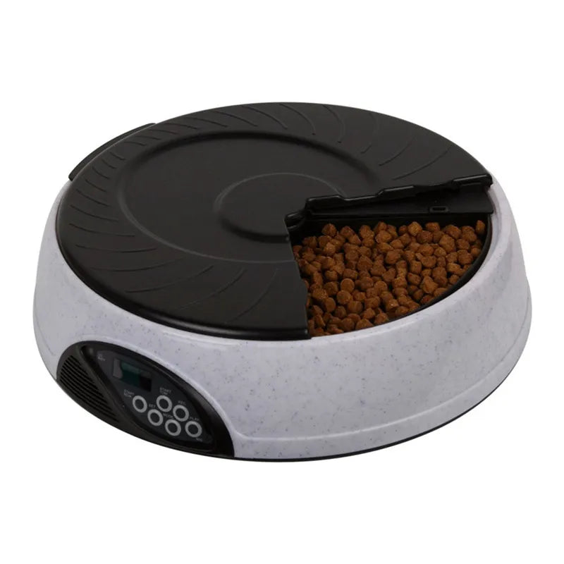 Automatic Food Dispenser For Dogs And Cats With Timer And Portion Control