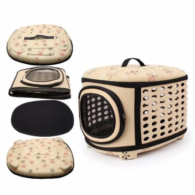 Compact Cat Carrier Bag With Ventilation - Perfect For Travel And Outings