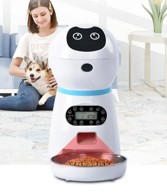 Automatic Food Dispenser For Dogs With Digital Display