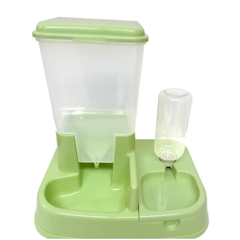 Automatic Food And Water Dispenser For Cats And Dogs - Large Capacity Double Bowl